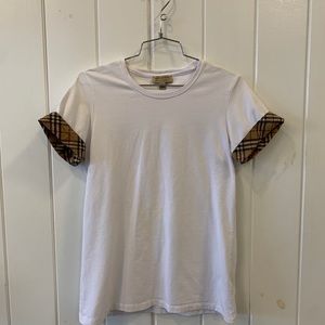 Burberry crew neck cuff t-shirt